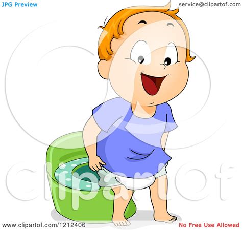 Cartoon Baby Potty Training