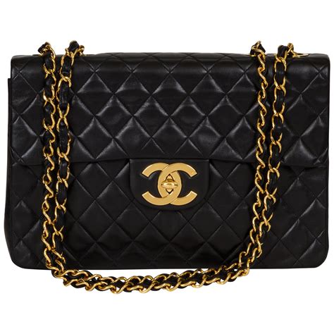 Chanel 2018 Ss Tweed Patchwork Jumbo Single Flap Bag Limited Edition