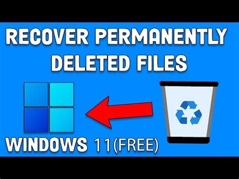 How To Recover Permanently Deleted Files In Windows Youtube