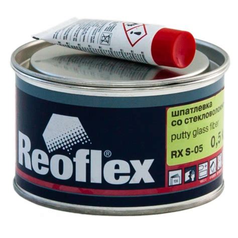 Шпатлевка со стекловолокном Reoflex Glass fiber 0.5 кг RX S-05/500 ...