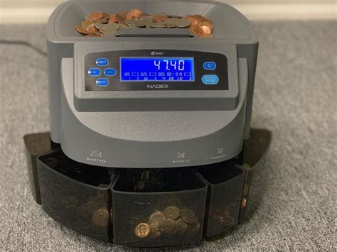 Nadex S540 Coin Counter Sorter And Coin Roll Wrapper Nadex Coins