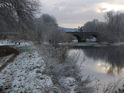 Frost And Snow By The Tweed Peebles Jim Barton Geograph Britain