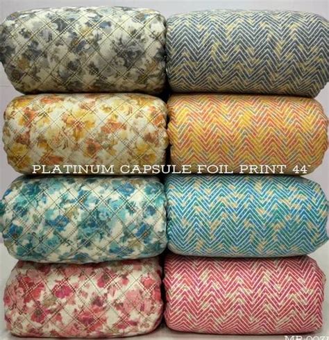 Procion Print Capsule Rayon Foil Printed Fabric Width In Inches