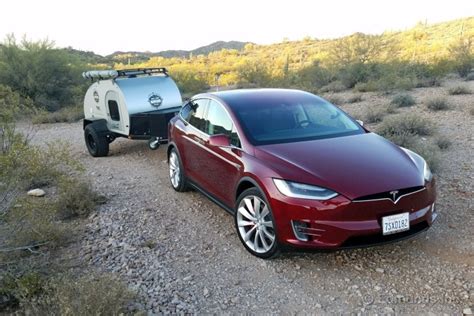 Towing A Teardrop Trailer To Flagstaff Tesla Model X Long Term