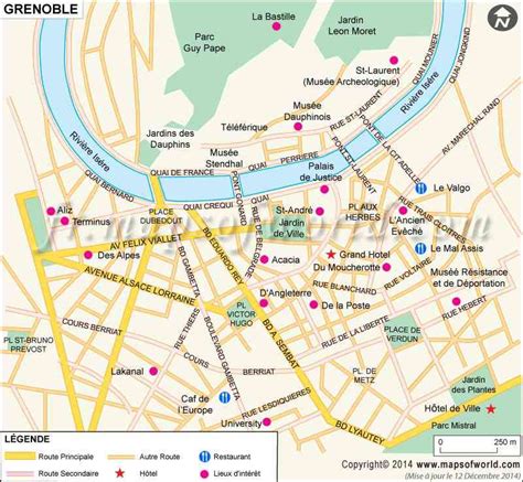 Carte Ville De Grenoble Voyage Carte Plan