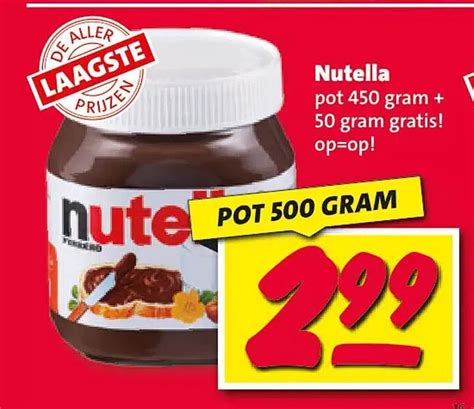 Nutella Aanbieding Bij Nettorama