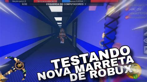 TESTANDO Á NOVA MARRETA DE ROBUX ROBLOX FLEE THE FACILITY YouTube