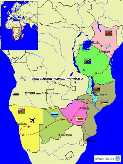 Stepmap Afrika Landkarte Für Afrika