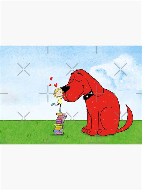 "Clifford the big red dog cartoon" Sticker for Sale by nostalgia-kids ...