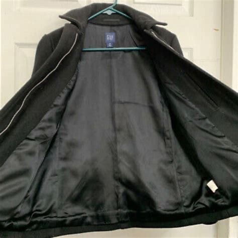 Gap Black Duffle Coat With Toggle Buttons Small Gem