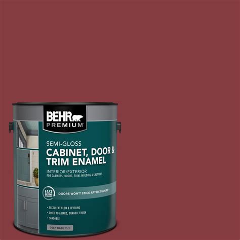 Behr Premium Gal M Dark Crimson Semi Gloss Enamel Interior