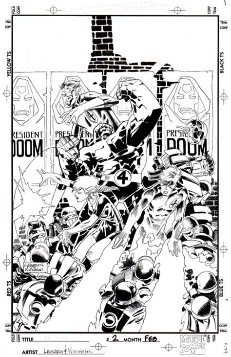 Leonardi Fantastic Four Cover In Francesco Bazzana S