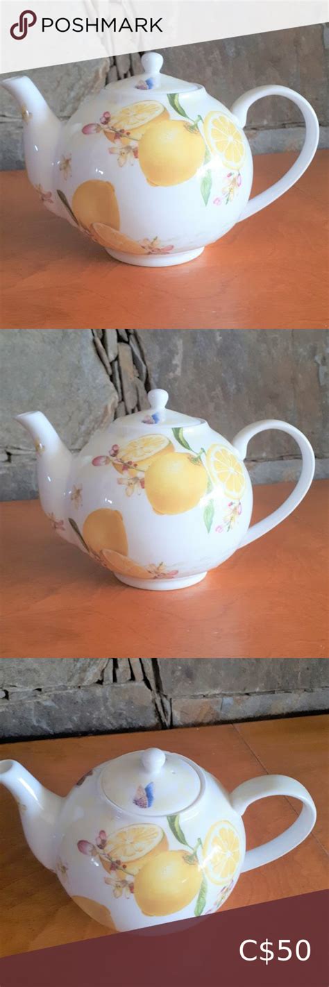 Vintage S Dora Papis For Easy Life Fine Bone China Lemon Teapot