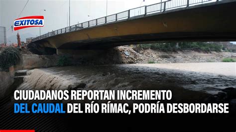 Ciudadanos Reportan Incremento Del Caudal Del R O R Mac Que Puede