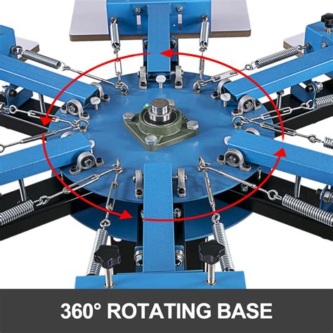 Vevor Maquina De Serigrafia 6 Color 6 Estaciones Máquina De Serigrafía