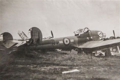 Asisbiz French Airforce Potez Destroyed On The Ground Battle Of