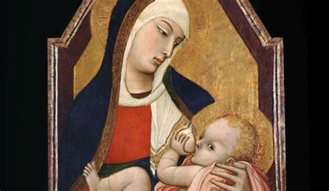 Ambrogio Lorenzetti Madonna Del Latte Di Siena