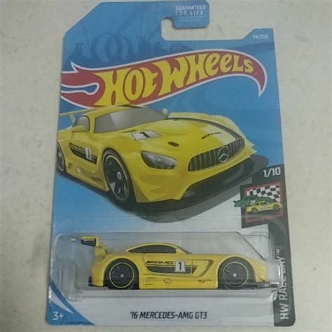 Hot Wheels 16 Mercedes Amg Gt3 Shopee Malaysia