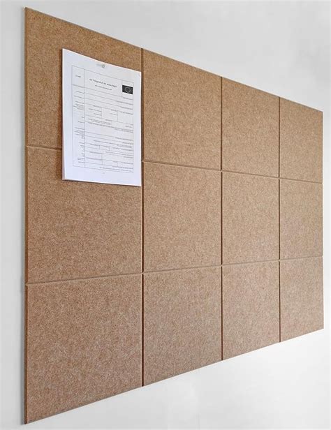 Decorita Large Cork Board Alternative X Pack Felt Wall Tiles