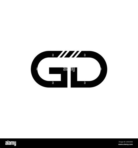 Initial Gd Letter Linked Logo Gd Letter Type Logo Design Vector