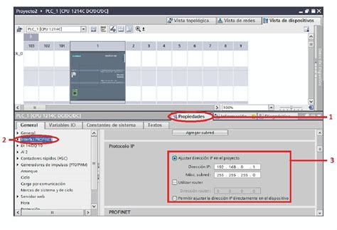 Ingresar dirección IP a HMI y PLC TIA PORTAL