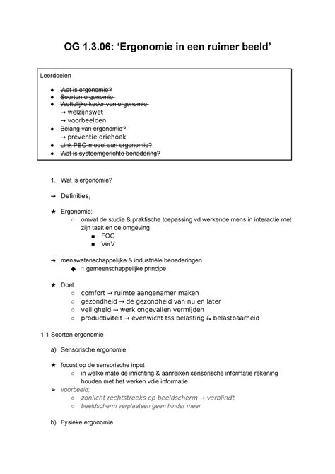 Og 1 3 06 ‘ergonomie In Een Ruimer Beeld Og 1 3 ‘ergonomie In Een