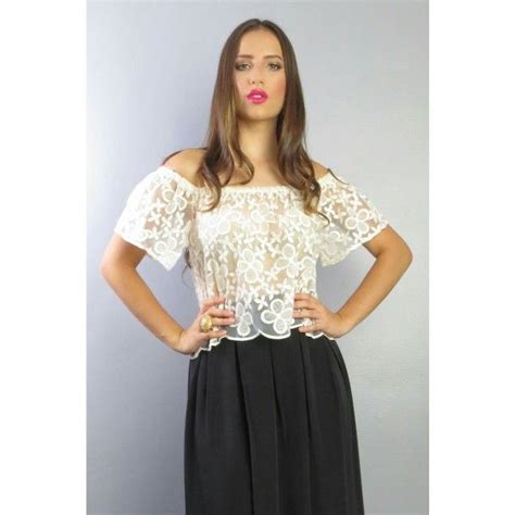 Blusa Blonda Blusas En Blonda Blusas Campesinas Moda