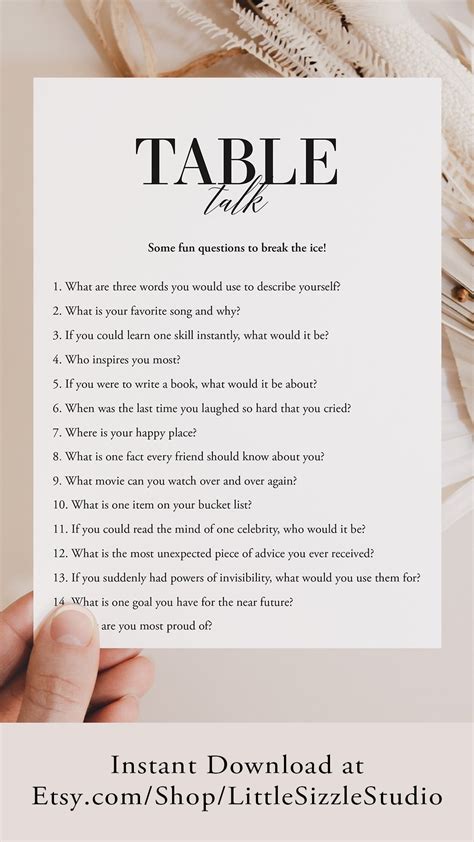 Fun Icebreaker Games Printable Icebreaker Activities For Adults Icebreaker Questions Table Talk