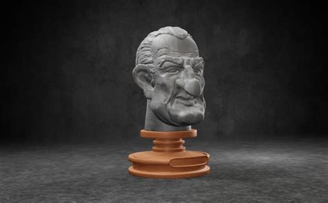 Lyndon B Johnson Caricature Stl 3d Model 3d Printable Cgtrader