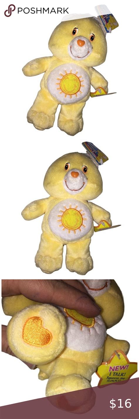 Care Bears Funshine Bear Plush with Tags - Yellow Bear with Smiling Sun ...