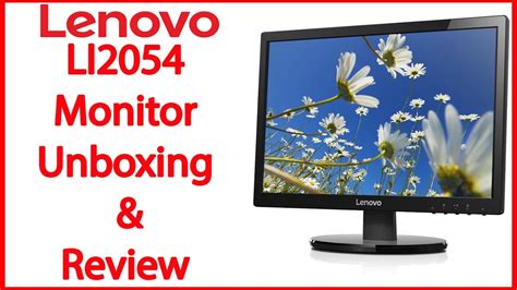 Lenovo LI2054 Monitor Unboxing And Review YouTube