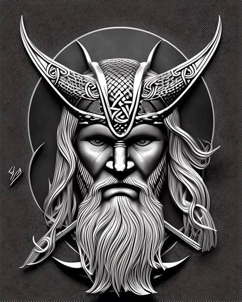 Viking Odin Design Creative Fabrica