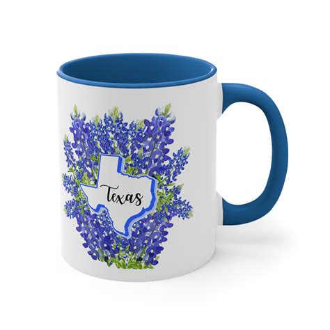 Texas Bluebonnet Coffee Mug, 11oz, Texas Bluebonnets, Texas Coffee Mug
