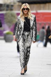 Ashley Roberts In A Snakeskin Print Suit And Black Heels London 05 26