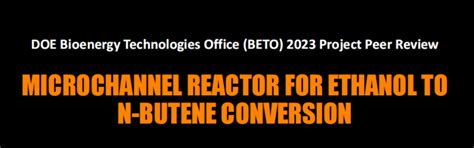 DOE Bioenergy Technologies Office BETO 2023 Project Peer Review