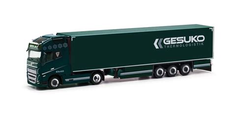 Herpa 318280 Volvo FH 16 Gl XL 2020 Kühlkoffer Sattelzug GESUKO 1 87