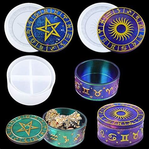 Isuperb Pcs Constellations Resin Molds Discs Pendant Epoxy Resin