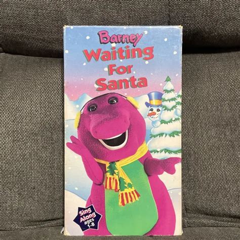 Barney Waiting For Santa Sing Along Vhs Lyons Christmas Movie