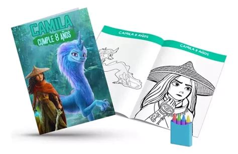 Libros Colorear Personalizados Con Crayones Raya 80 Pz Meses sin interés