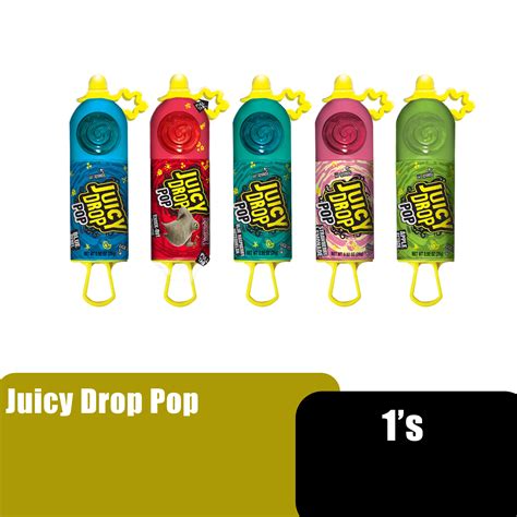 Juicy Pop Drop Flavour Hard Candy With Sour Gel 1s 棒棒糖