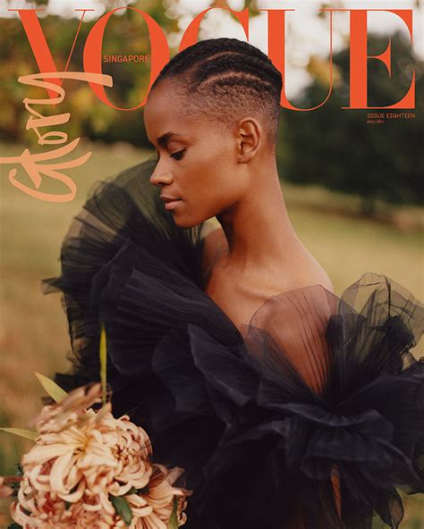 Letitia Wright On Vogue Singapore Magazine Cover Glory Issue Grief