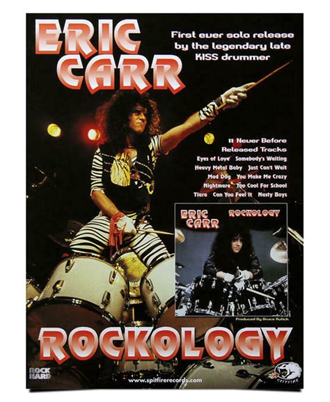 Eric Carr Rockology Poster Ericcarr