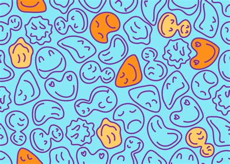 Cute Emoji Designs Seamless Pattern Emoticon Background 27515420