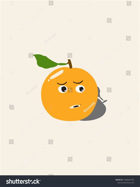 Orange Confusion Emoticon Illustration Vector Stock Vector (Royalty Free) 1996044743 | Shutterstock