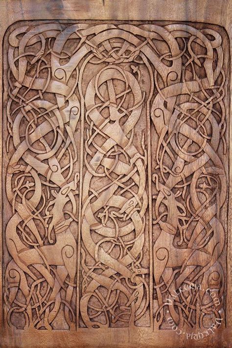 Viking Art Wood Carving Art Ancient Art