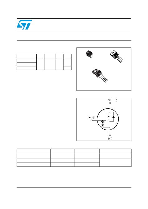 STP3NK90ZFP Datasheet 1 20 Pages STMICROELECTRONICS N Channel 900 V