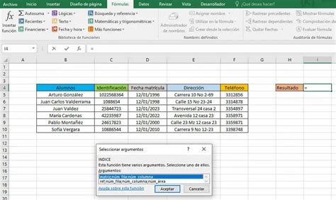 Funci N Indice En Excel Excel Para Todos