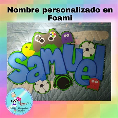 Nombre En Foami Nombre En Foami Nombres Personalizados Nombre