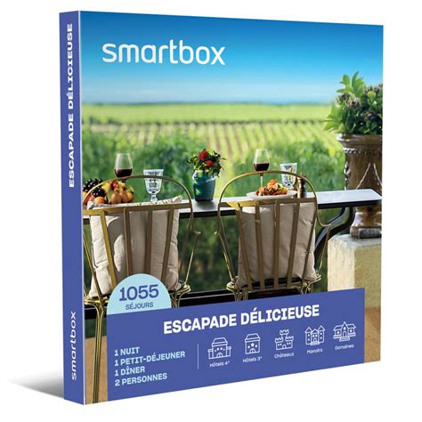 SMARTBOX Coffret Cadeau ESCAPADE DÉLICIEUSE 1055 séjours