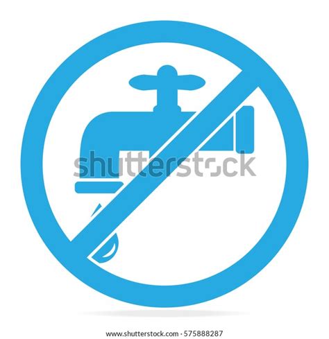 Save Water Sign Vector Illustration Stock Vector Royalty Free